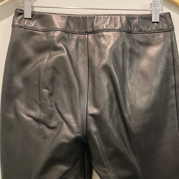 Danier Black High Rise Leather Pants medium - Picture 7 of 12